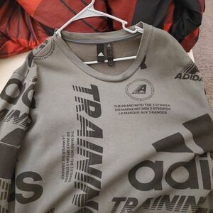 Adidas Kids Training Sweatshirt - Olive and Black